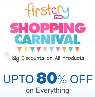 India Desire : Firstcry Shopping Carnival: Upto 80% Off On Everything + Extra 10% Cashback With Paytm Wallet